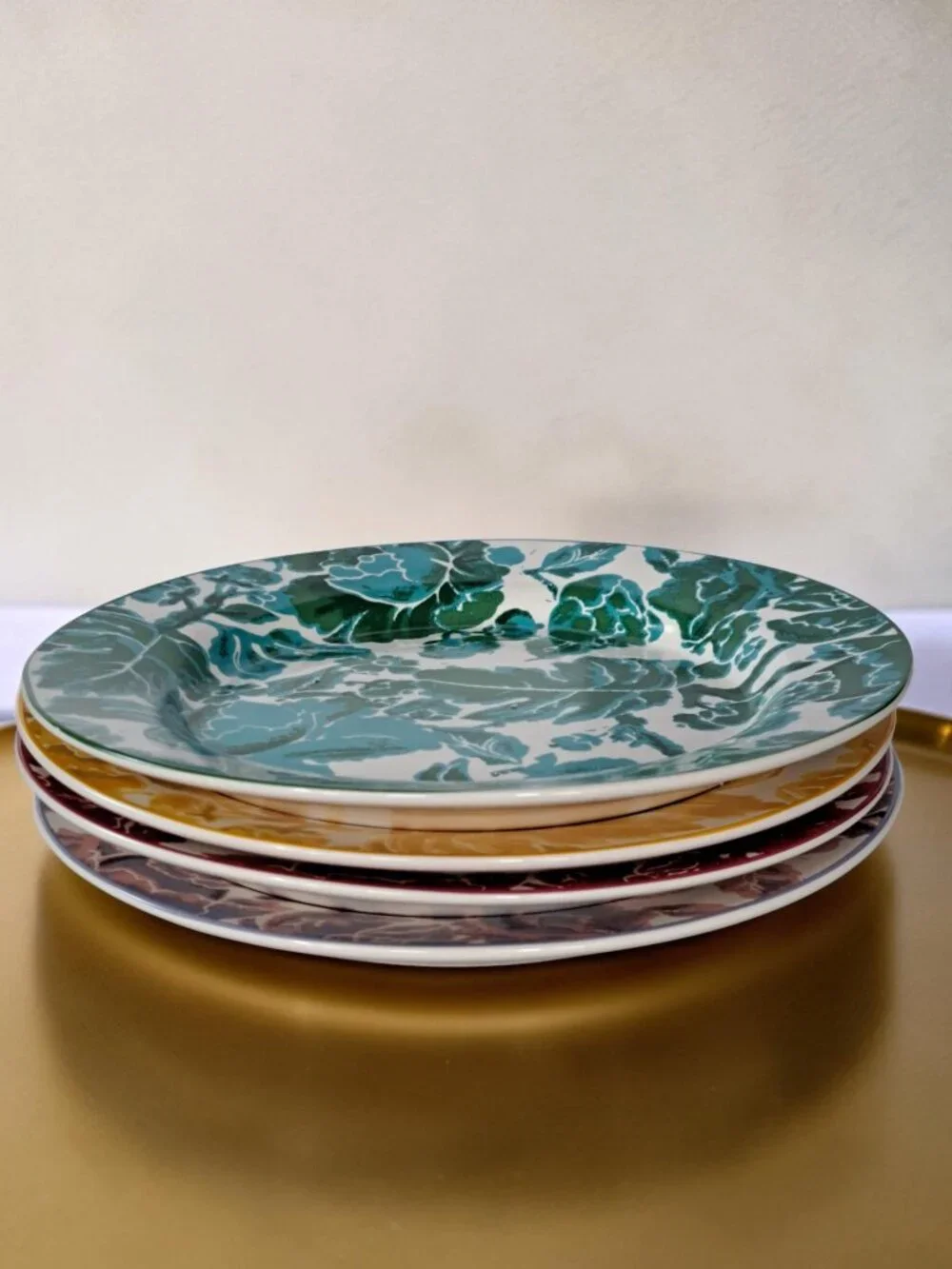 DVF x Target Diane Von Furstenberg 4-Piece Floral Toile Salad Plate Set